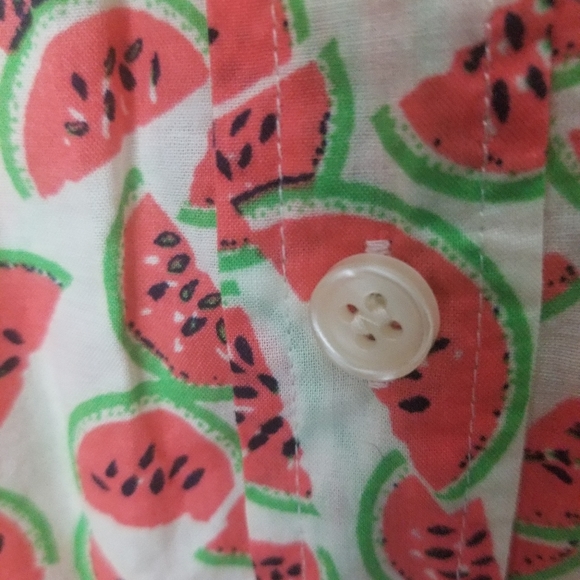 J Crew Factory Perfect Fit Watermelon Shirt XXS - Picture 7 of 8